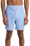 Johnnie-o Aries Board Shorts In Gulf Blue