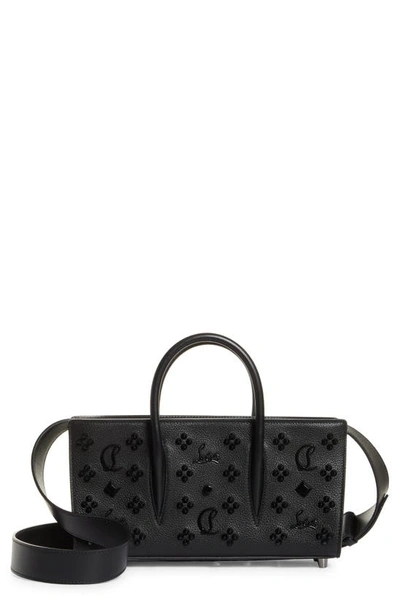 Christian Louboutin Paloma Baguette In Leather With Loubinthesky Spikes In Black