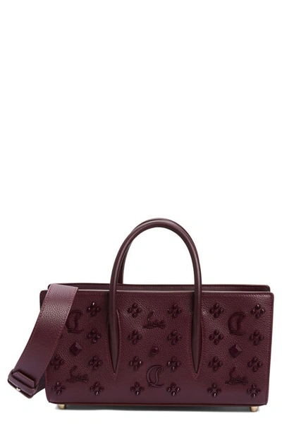 Christian Louboutin Paloma Loubinthesky East-west Top-handle Bag In L081 Merlot/ Merlot