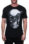 MACEOO SKULL DISCO GRAPHIC CREW T-SHIRT