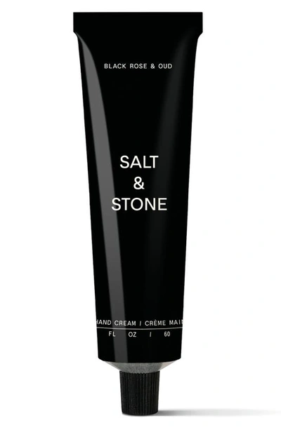 Salt & Stone Black Rose & Oud Nourishing Hand Cream With Niacinamide + Seaweed Extract 2 oz / 60 ml In White