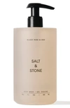 SALT & STONE BLACK ROSE & OUD BODY WASH, 15.2 OZ