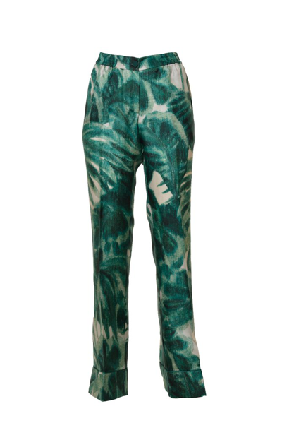 F.r.s For Restless Sleepers Graphic Print Pants In Green