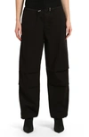 Mavi Jeans Hill Ankle Wide Leg Cargo Pants In Dark Smoke Move