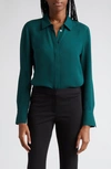 LAFAYETTE 148 SCOTTIE SILK BLOUSE