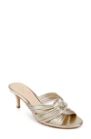 Jewel Badgley Mischka Mia Slide Sandal In Light Gold