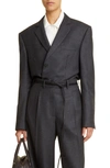 THE ROW ULE SQUARE SHOULDER WOOL JACKET