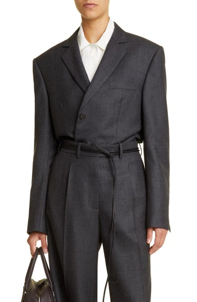 The Row Women's Ule Wool Single-breasted Jacket In Charcoal Grey Melange