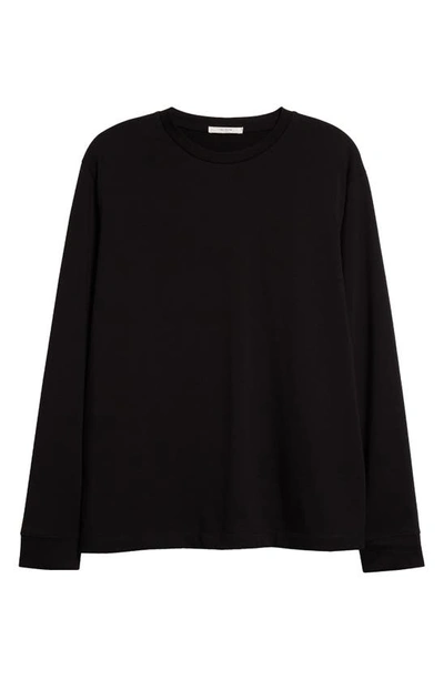 The Row Black Sherman Long Sleeve T-shirt