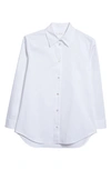 THE ROW THE ROW PETRA STRETCH COTTON BUTTON-UP SHIRT