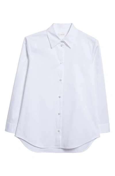 The Row Petra Button-front Shirt In White