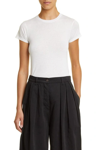 The Row Women's Tommy Cotton Crop T-shirt In Off White