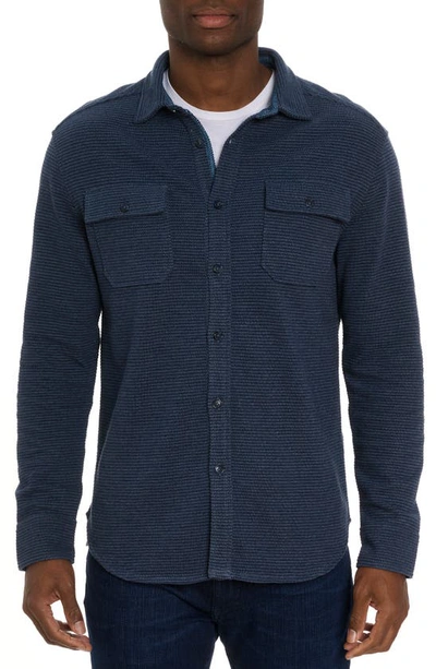 ROBERT GRAHAM ROBERT GRAHAM BRUNNER KNIT BUTTON-UP SHIRT