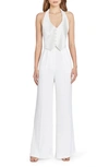 Amanda Uprichard Isadore Jumpsuit In Ivory