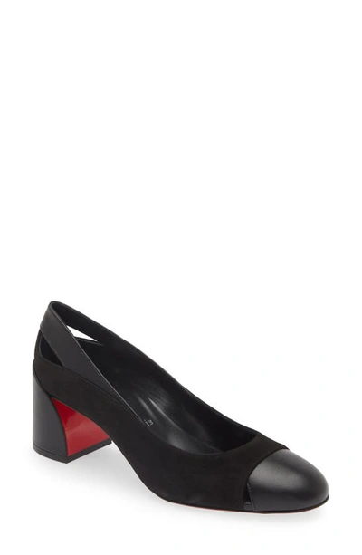 Christian Louboutin Miss Duvette Cap Toe Pump In Black