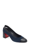 Christian Louboutin Miss Duvette Cap Toe Pump In Marine