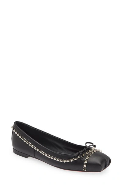 CHRISTIAN LOUBOUTIN MAMADRAGUE SPIKE BALLET FLAT