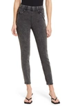 Hue Reversible Denim Leggings In Medium Grey Wash