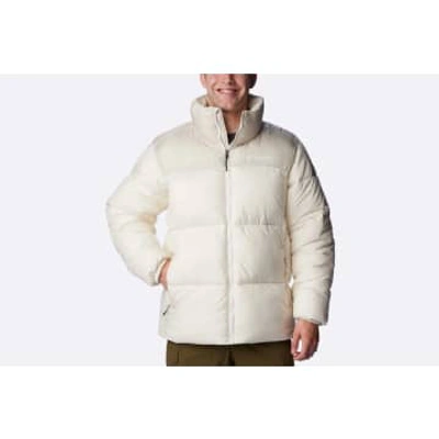 Columbia Puffect Ii Jacket Man Down Jacket Ivory Size Xl Polyester In White