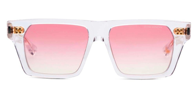 Dita Eyewear Venzyn Square Frame Sunglasses In Transparent