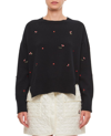 BARRIE BARRIE FLORAL EMBROIDERY KNITTED SWEATER