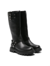 Gallucci Black Boots For Girl In Nero