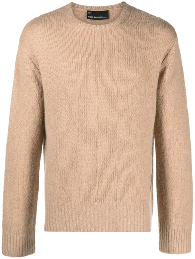 Neil Barrett Crewneck Cashmere In Beige