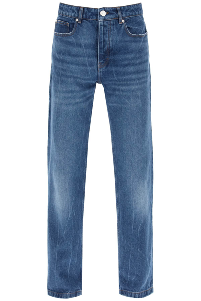 AMI ALEXANDRE MATTIUSSI AMI ALEXANDRE MATIUSSI LOOSE JEANS WITH STRAIGHT CUT MEN