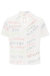 Bode Familial Hall Short Sleeve Shirt In White