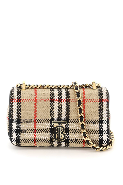 BURBERRY BURBERRY BOUCLÉ LOLA CROSSBODY BAG WOMEN