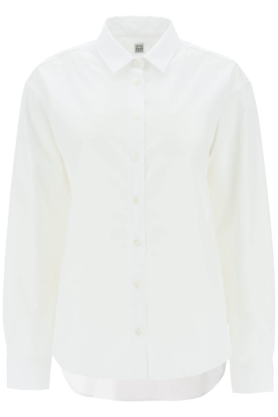 TOTÊME TOTEME OVERSIZED ORGANIC POPLIN SHIRT WOMEN