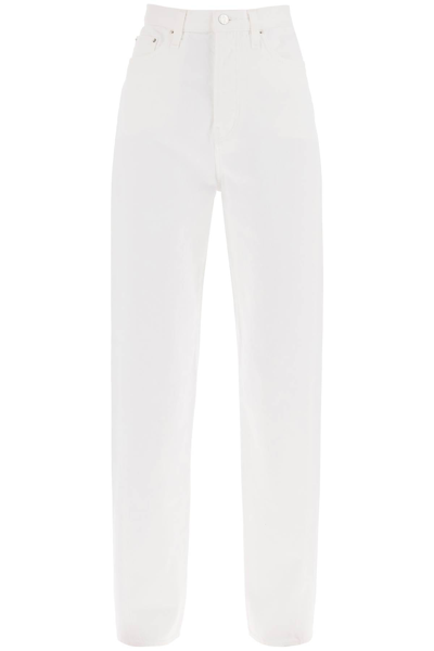 Totême Toteme Twisted Seam Straight Jeans Women In White