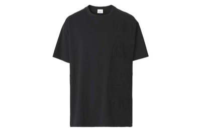 Pre-owned Burberry Cotton Logo T-shirt Black