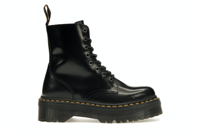 Pre-owned Dr. Martens' Dr. Martens Jadon Platform Boots Black Smooth Leather