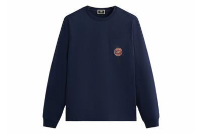 Pre-owned Kith New York Knicks Ny To The World Ramble L/s Tee Nocturnal