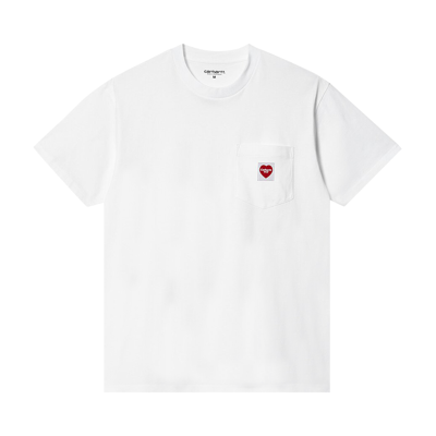 Pre-owned Carhartt Wip Pocket Heart T-shirt 'white'
