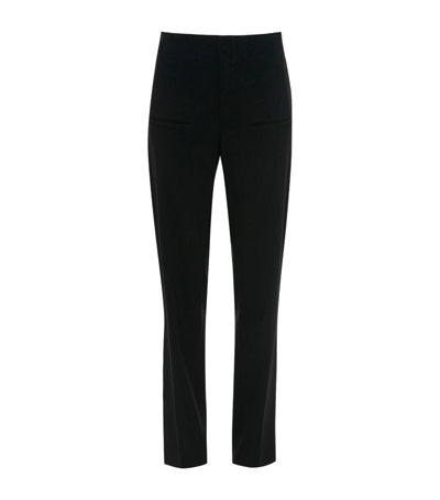 Jw Anderson Stretch-wool Bootcut Trousers In Black