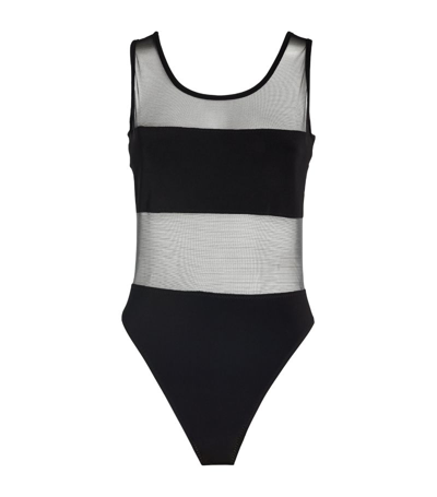 Norma Kamali Dash Dash Swimsuit In Black