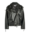 GOOD AMERICAN FAUX LEATHER MOTO JACKET