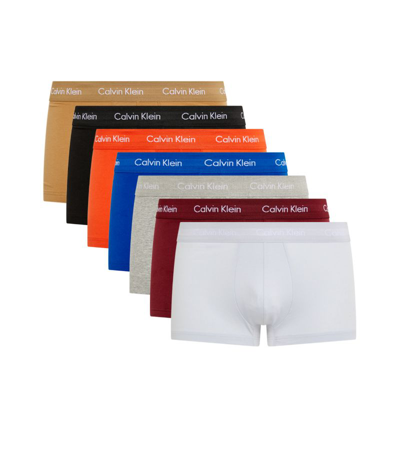 Calvin Klein Cotton Stretch Hip Briefs (pack Of 7) In Multi