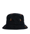 POLO RALPH LAUREN EMBROIDERED POLO PONY BUCKET HAT