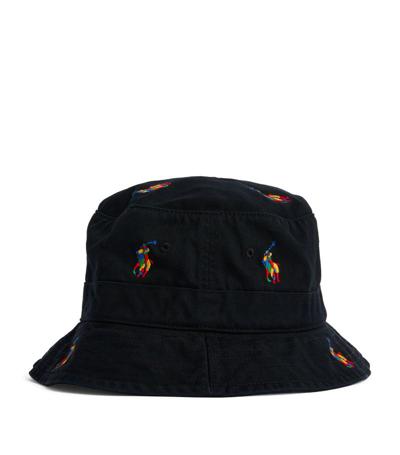 Polo Ralph Lauren Embroidered Polo Pony Bucket Hat In Multi