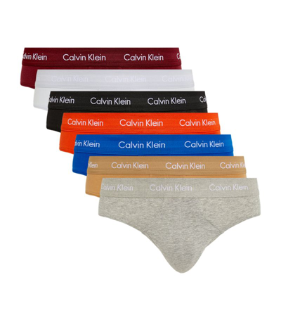 Calvin Klein Cotton Stretch Low-rise Trunks (pack Of 7) In Multi
