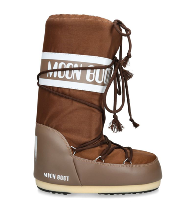 Moon Boot Tall Icon High Nylon S In Brown