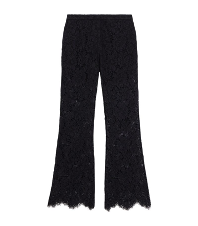 The Kooples Lace Trousers In Black
