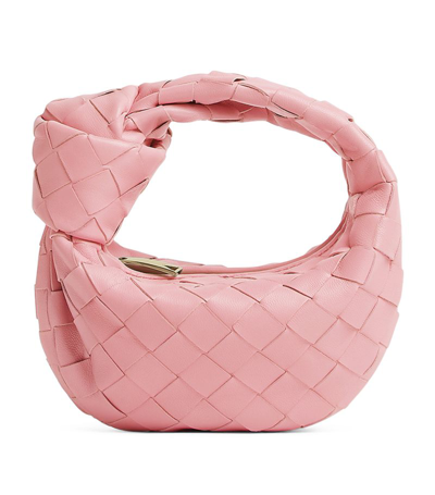 Bottega Veneta Mini Leather Jodie Bag In Pink