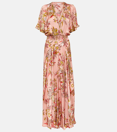 Poupette St Barth Mabelle Floral Maxi Dress In Pink