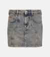 Isabel Marant Étoile Vesna Panelled Denim Miniskirt In Blue
