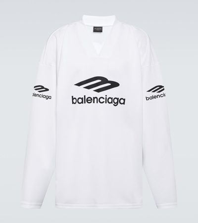 Balenciaga 3b Sports Icon Technical Ski Top In White