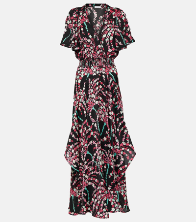 Poupette St Barth Mabelle Printed Maxi Dress In Black